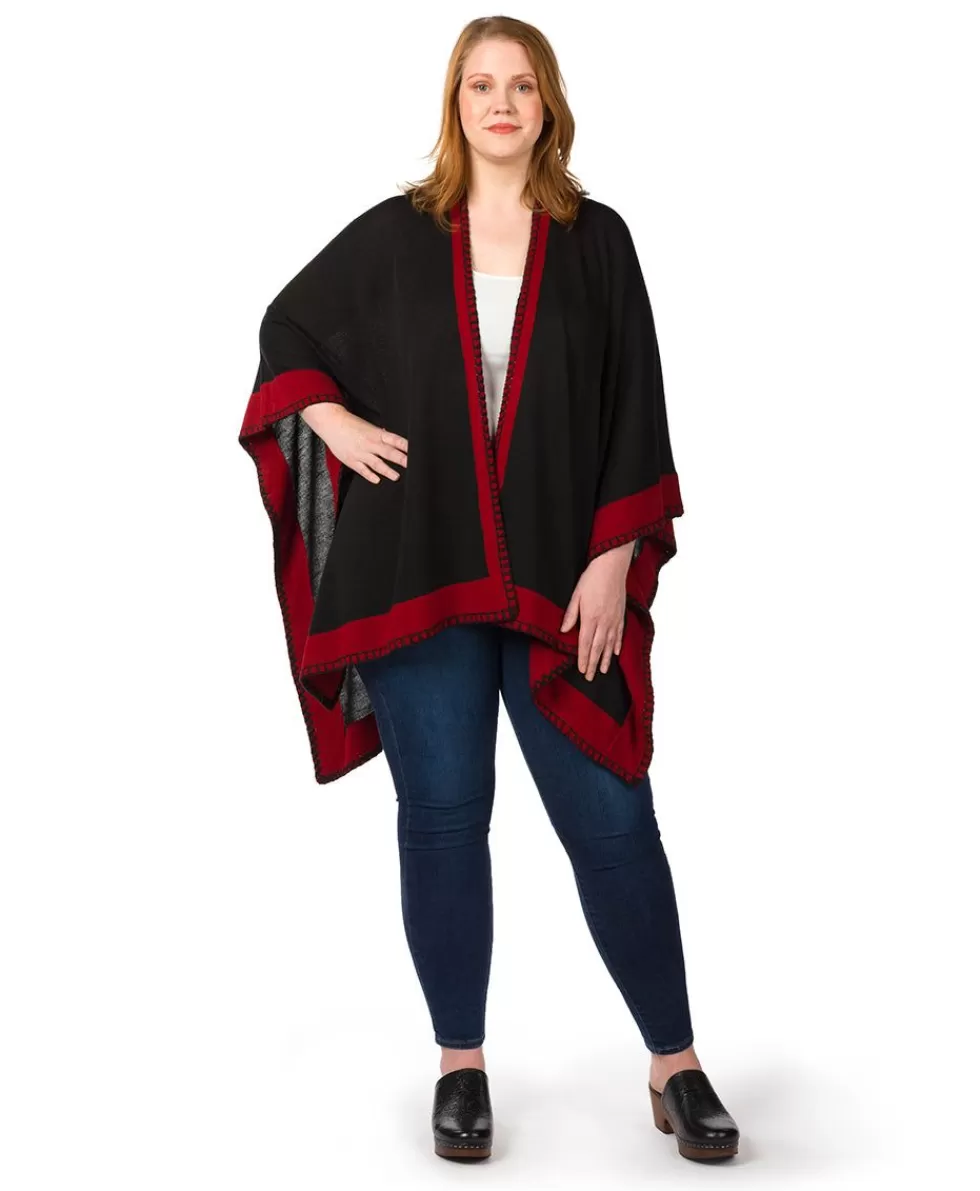 Patricia Nash Color Block Short Shawl Cheap