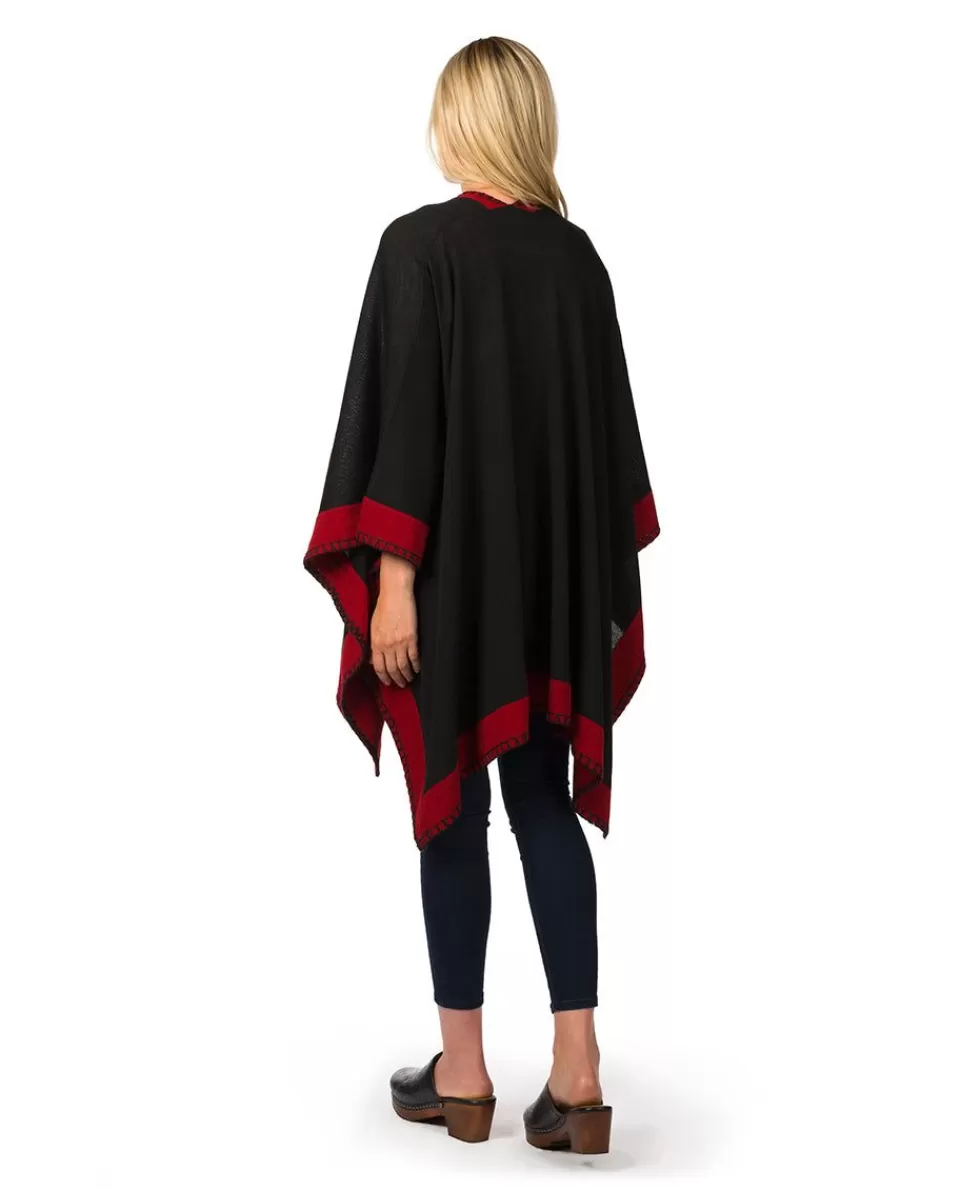 Patricia Nash Color Block Short Shawl Cheap