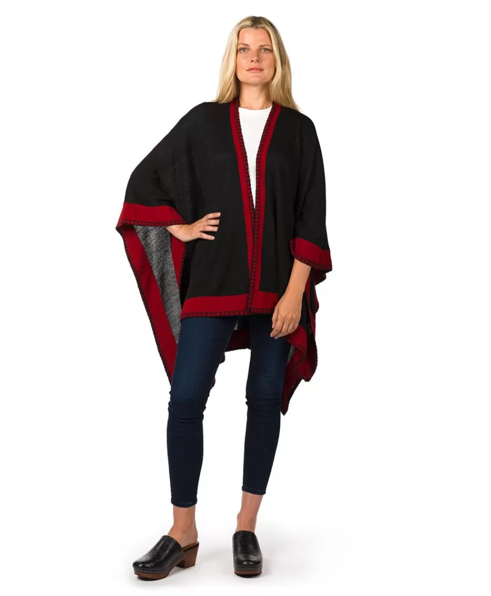Patricia Nash Color Block Short Shawl Cheap