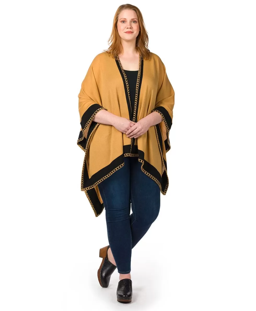 Patricia Nash Color Block Short Shawl Cheap