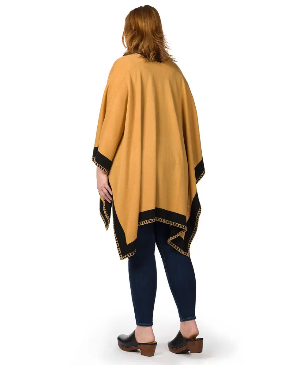 Patricia Nash Color Block Short Shawl Cheap