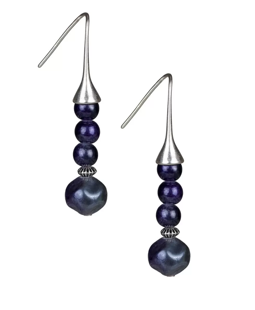 Patricia Nash Grey Stem Earrings Clearance