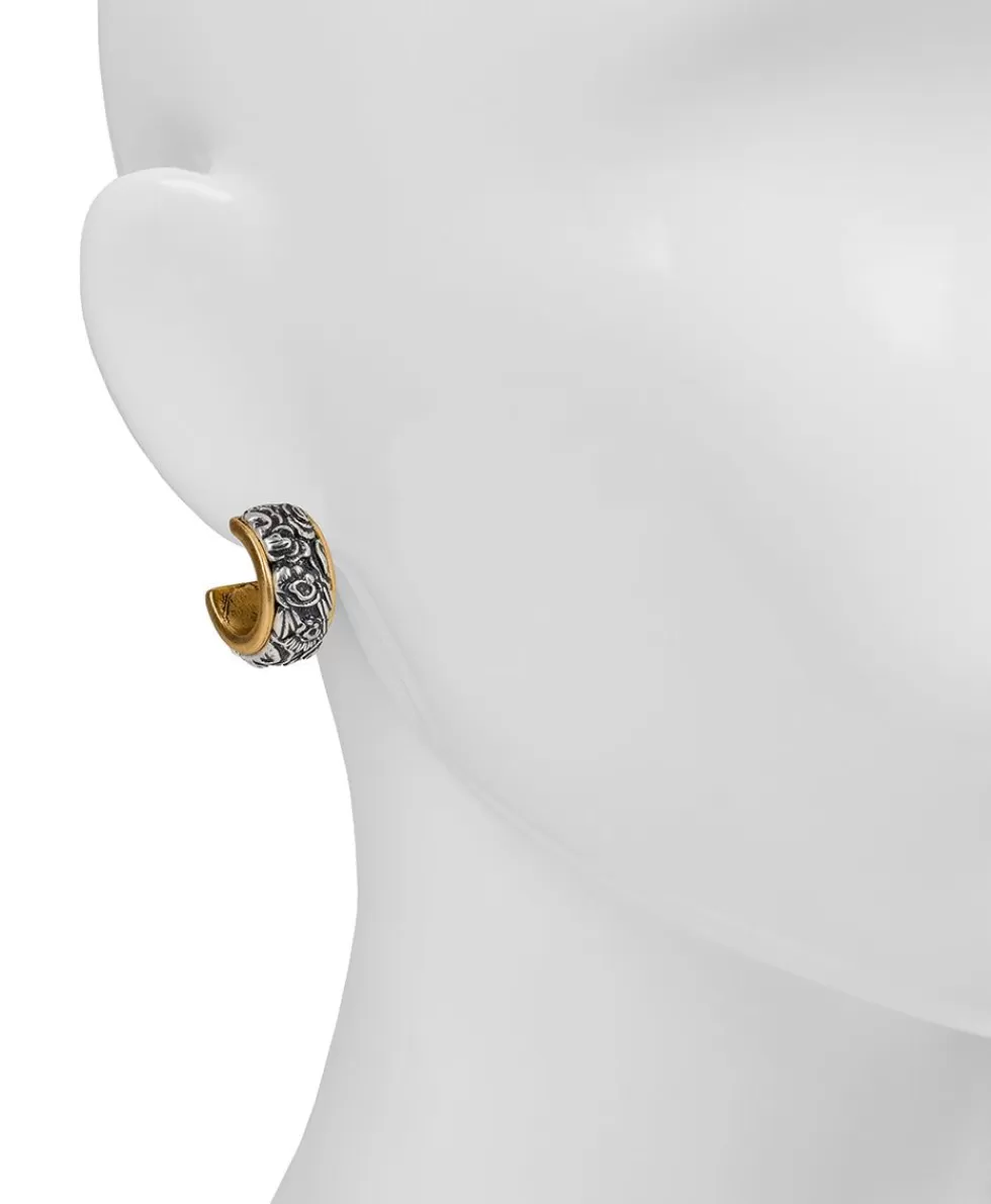 Patricia Nash Two Tone Tooled Hoop Hot